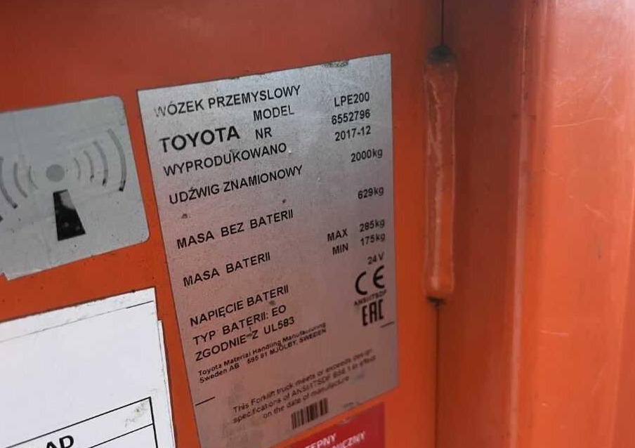 BT LPE200 - 팔레트 트럭 : 사진 4 BT LPE200 - 팔레트 트럭 : 사진 4