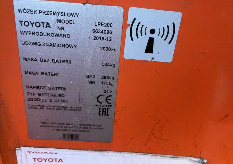 BT LPE200 - 팔레트 트럭 : 사진 4 BT LPE200 - 팔레트 트럭 : 사진 4