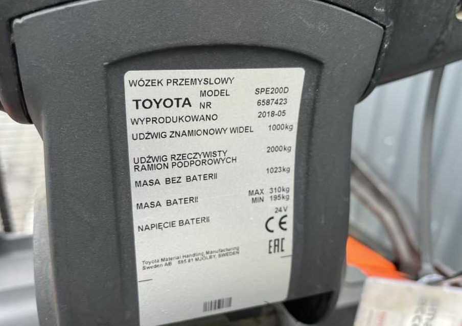 BT SPE200D - 스태커 : 사진 4 BT SPE200D - 스태커 : 사진 4