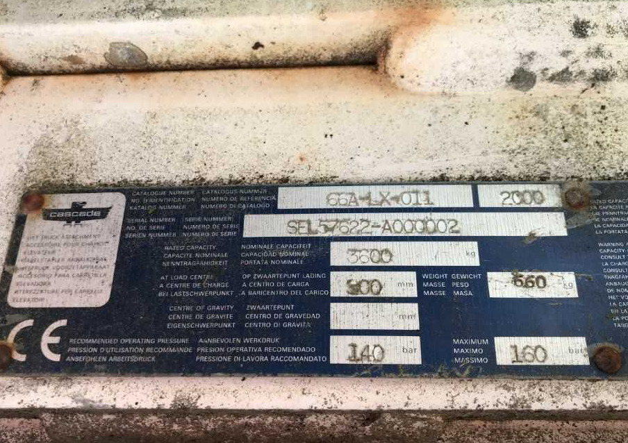 Cascade 66A-LX-011 - 포크 자재 취급 장비 용 : 사진 4 Cascade 66A-LX-011 - 포크 자재 취급 장비 용 : 사진 4