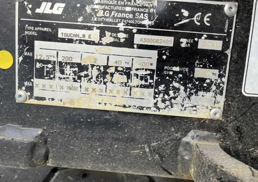JLG Toucan 8E - 텔레스코픽 붐 : 사진 4 JLG Toucan 8E - 텔레스코픽 붐 : 사진 4