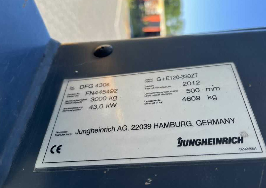Jungheinrich DFG430s - 디젤 지게차 : 사진 4 Jungheinrich DFG430s - 디젤 지게차 : 사진 4