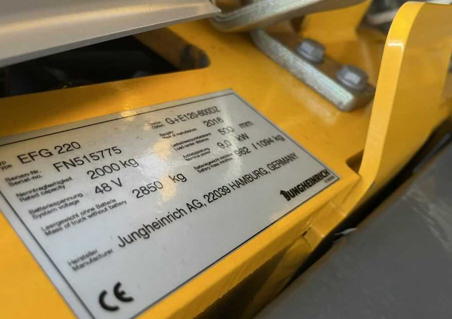 Jungheinrich EFG220 - 전기 지게차 : 사진 4 Jungheinrich EFG220 - 전기 지게차 : 사진 4