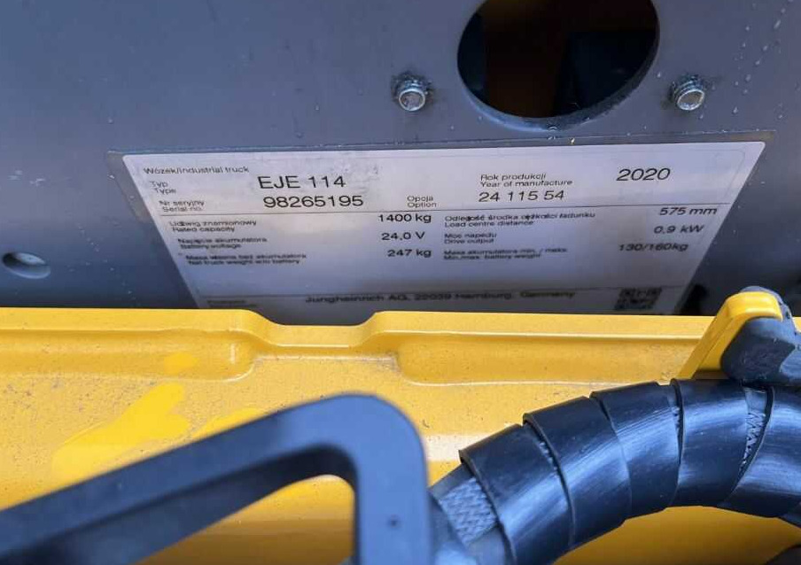 Jungheinrich EJE114 - 팔레트 트럭 : 사진 4 Jungheinrich EJE114 - 팔레트 트럭 : 사진 4
