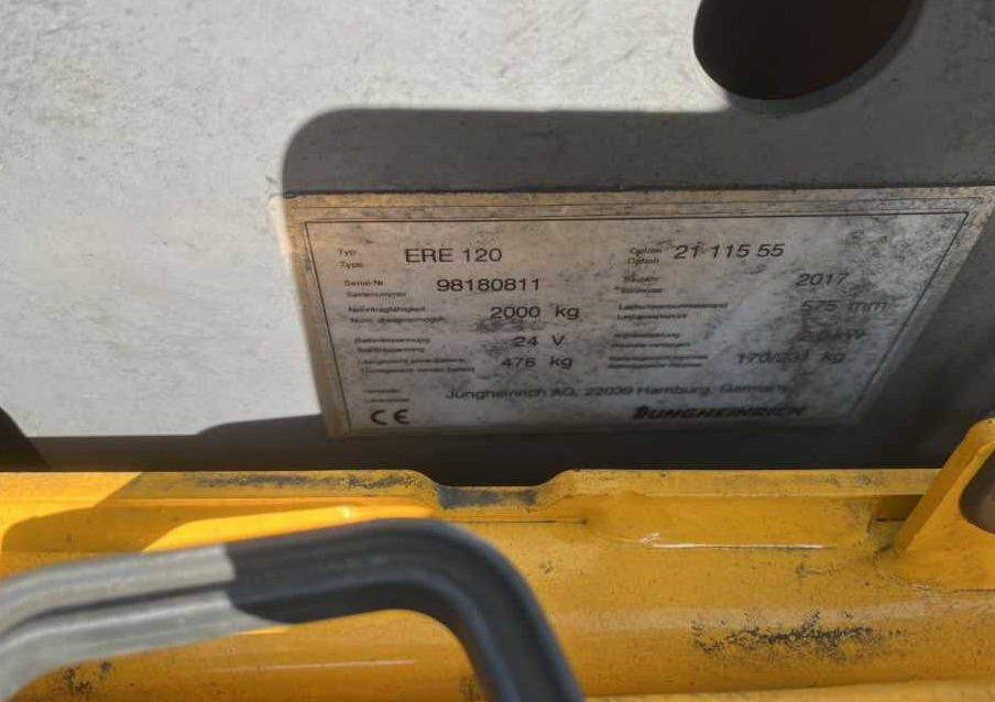 Jungheinrich ERE120 - 팔레트 트럭 : 사진 4 Jungheinrich ERE120 - 팔레트 트럭 : 사진 4