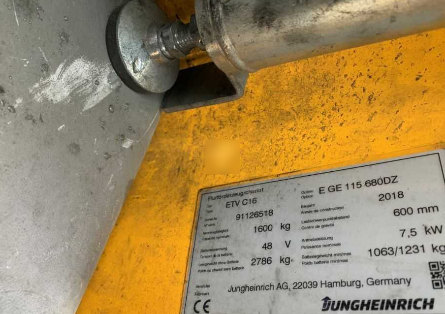 Jungheinrich ETVC16 - 리치 트럭 : 사진 4 Jungheinrich ETVC16 - 리치 트럭 : 사진 4