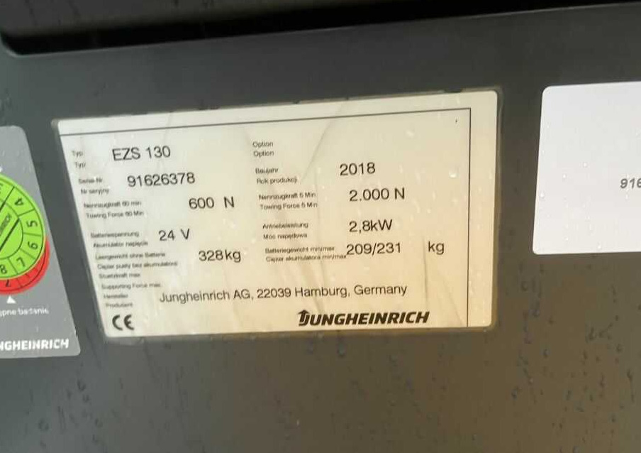 Jungheinrich EZS130 - 견인 트랙터 : 사진 4 Jungheinrich EZS130 - 견인 트랙터 : 사진 4