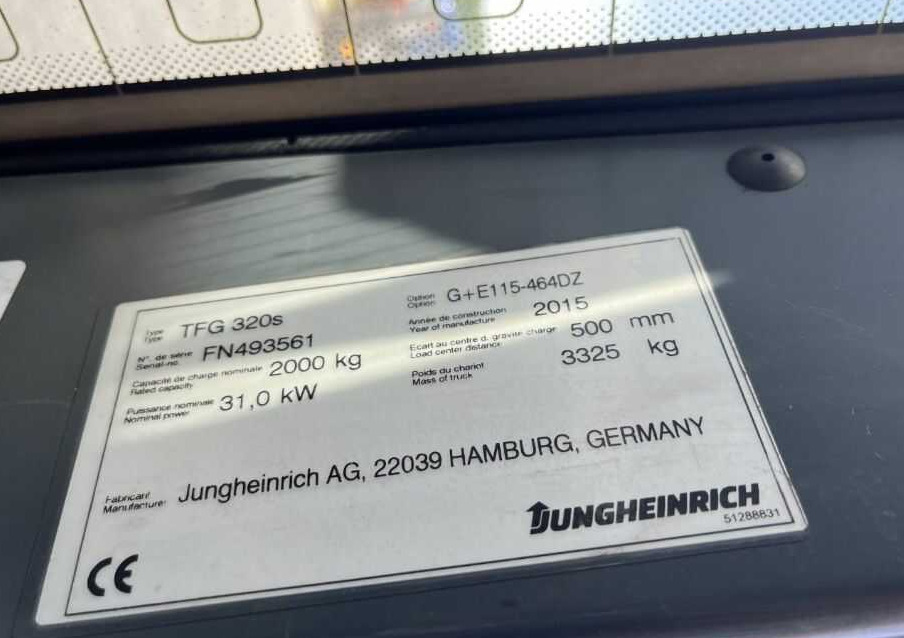 Jungheinrich TFG320s - LPG 지게차 : 사진 4 Jungheinrich TFG320s - LPG 지게차 : 사진 4
