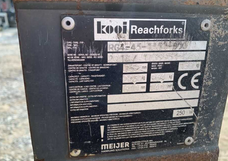 Kooi RG4-45-1550 - 크레인 붐 자재 취급 장비 용 : 사진 3 Kooi RG4-45-1550 - 크레인 붐 자재 취급 장비 용 : 사진 3