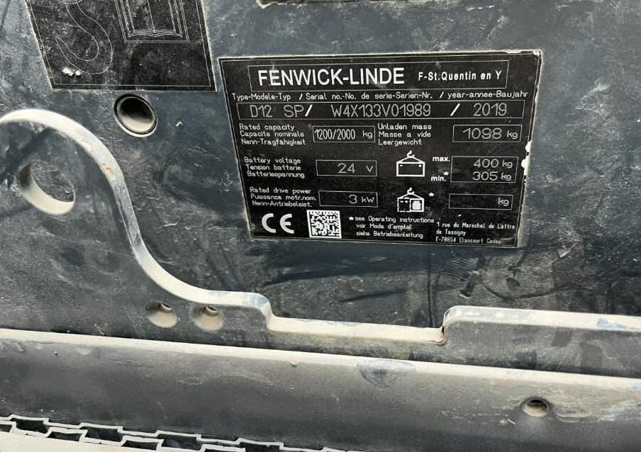 Linde D12SP - 스태커 : 사진 4 Linde D12SP - 스태커 : 사진 4
