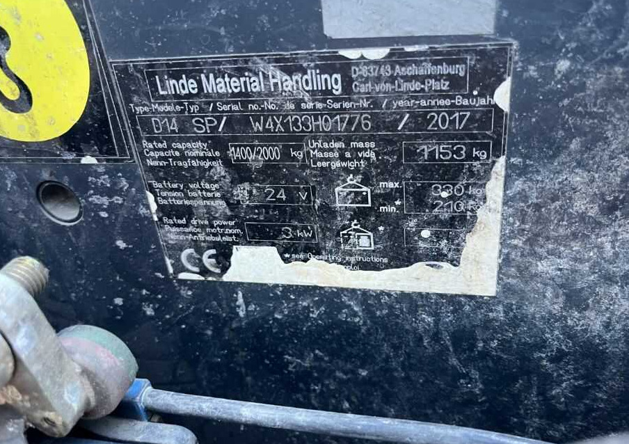 Linde D14SP - 스태커 : 사진 4 Linde D14SP - 스태커 : 사진 4