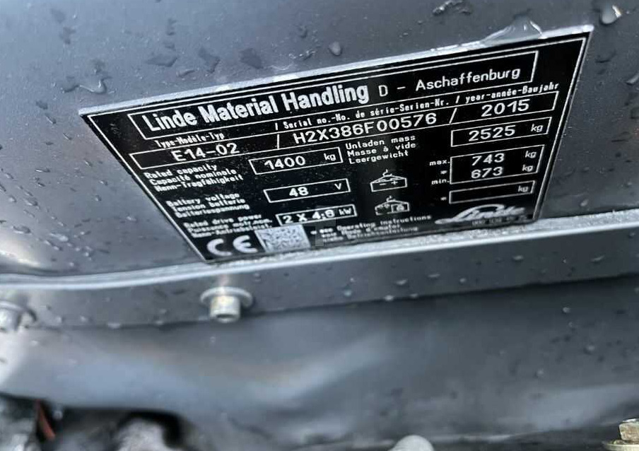 Linde E14-01 - 전기 지게차 : 사진 4 Linde E14-01 - 전기 지게차 : 사진 4