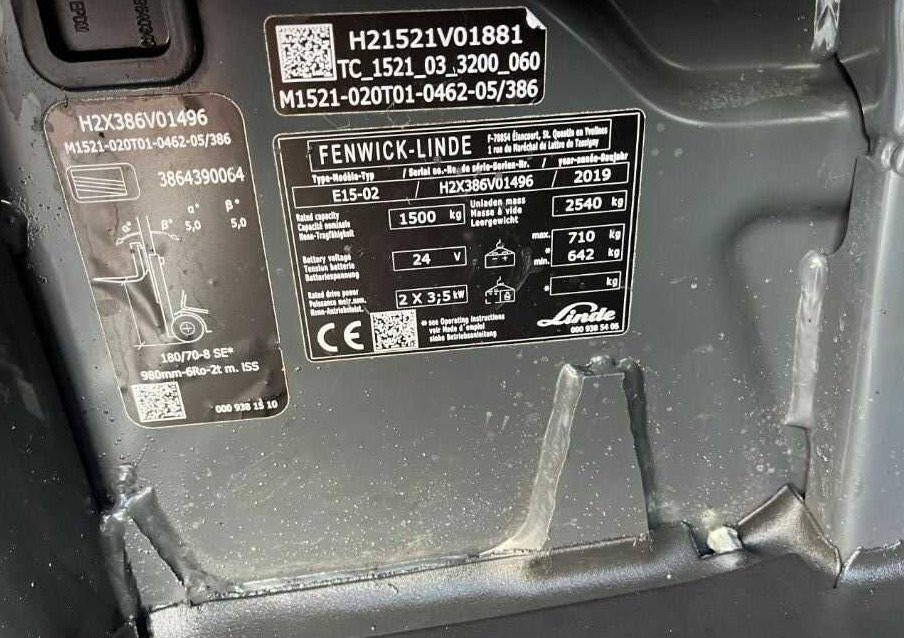 Linde E15-02 - 전기 지게차 : 사진 4 Linde E15-02 - 전기 지게차 : 사진 4