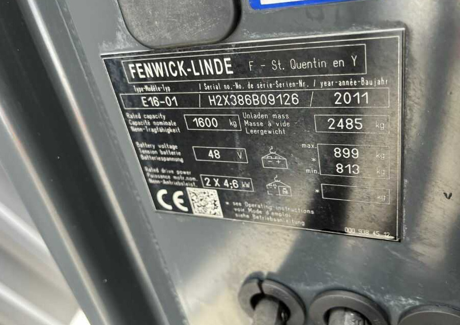 Linde E16-01 - 전기 지게차 : 사진 4 Linde E16-01 - 전기 지게차 : 사진 4