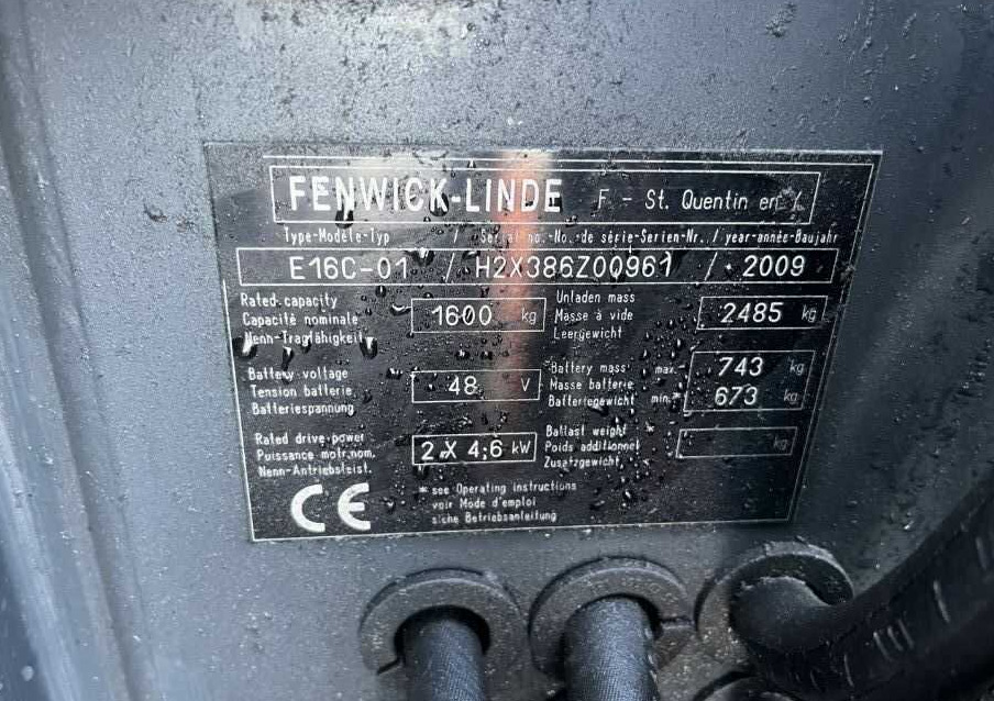 Linde E16C-01 - 전기 지게차 : 사진 4 Linde E16C-01 - 전기 지게차 : 사진 4