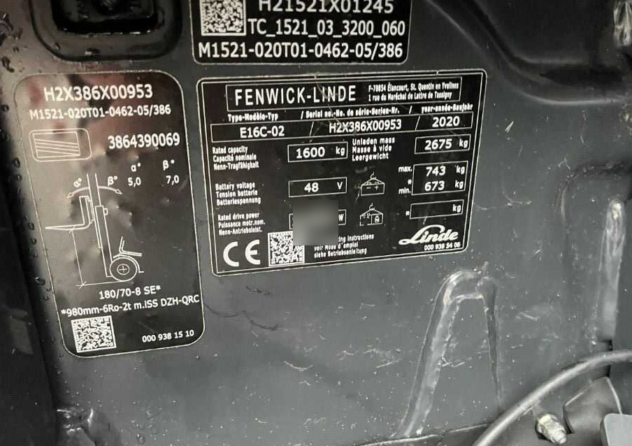 Linde E16C-02 - 전기 지게차 : 사진 4 Linde E16C-02 - 전기 지게차 : 사진 4