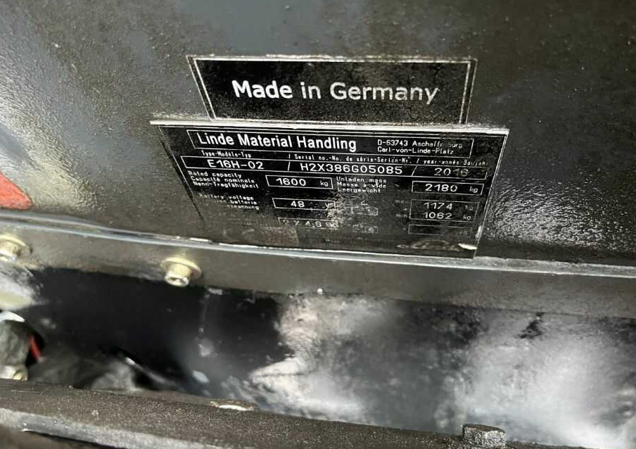 Linde E16H-02 - 전기 지게차 : 사진 4 Linde E16H-02 - 전기 지게차 : 사진 4