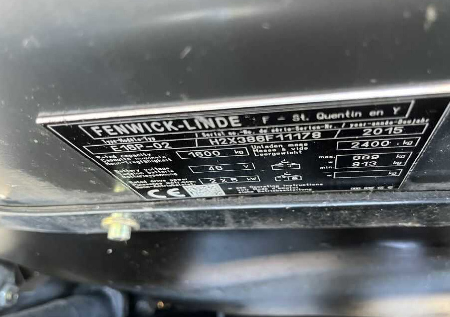 Linde E16P-02 - 전기 지게차 : 사진 4 Linde E16P-02 - 전기 지게차 : 사진 4