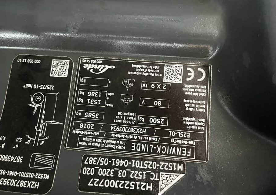 Linde E25L-01 - 전기 지게차 : 사진 4 Linde E25L-01 - 전기 지게차 : 사진 4