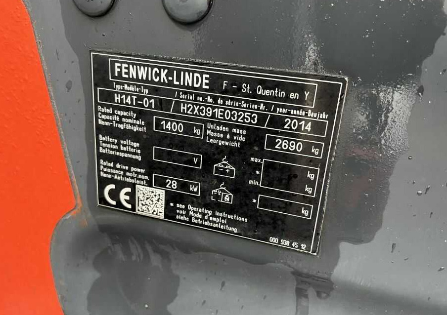 Linde H14T-01 - LPG 지게차 : 사진 4 Linde H14T-01 - LPG 지게차 : 사진 4