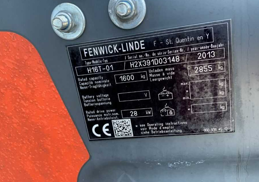 Linde H16T-01 - LPG 지게차 : 사진 4 Linde H16T-01 - LPG 지게차 : 사진 4
