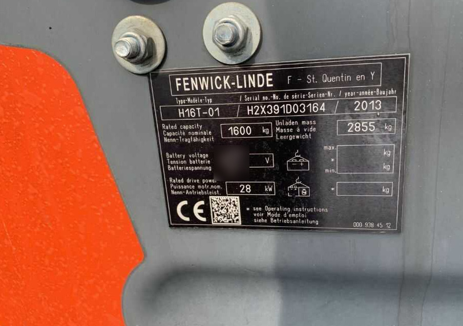 Linde H16T-01 - LPG 지게차 : 사진 4 Linde H16T-01 - LPG 지게차 : 사진 4