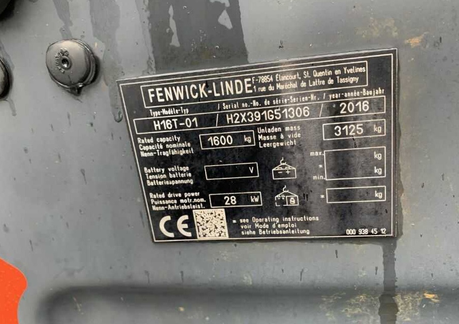 Linde H16T-01 - LPG 지게차 : 사진 4 Linde H16T-01 - LPG 지게차 : 사진 4