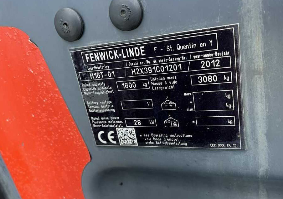 Linde H16T-01 - LPG 지게차 : 사진 4 Linde H16T-01 - LPG 지게차 : 사진 4