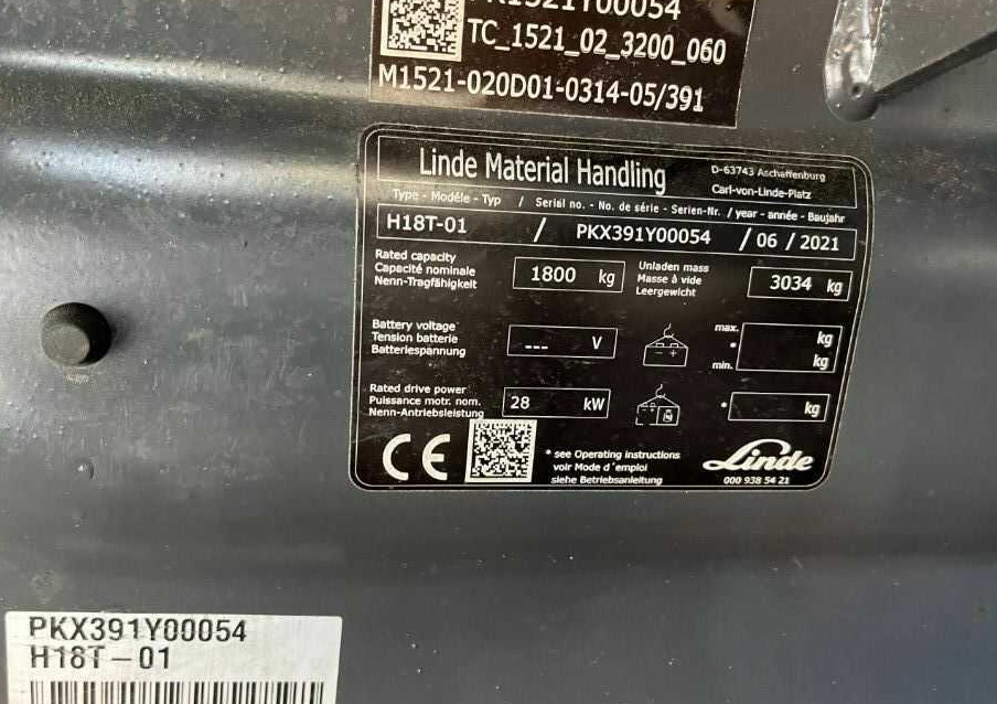Linde H18T-01 - LPG 지게차 : 사진 4 Linde H18T-01 - LPG 지게차 : 사진 4