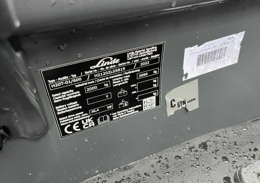 Linde H20T-01/600 - LPG 지게차 : 사진 4 Linde H20T-01/600 - LPG 지게차 : 사진 4