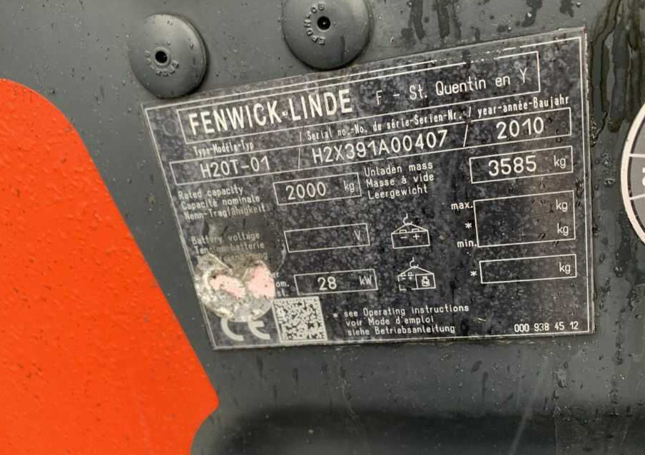 Linde H20T-01 - LPG 지게차 : 사진 4 Linde H20T-01 - LPG 지게차 : 사진 4