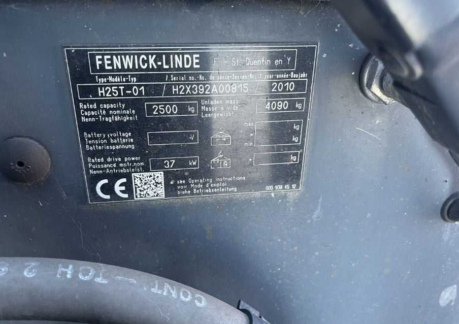 Linde H25T-01 - LPG 지게차 : 사진 4 Linde H25T-01 - LPG 지게차 : 사진 4