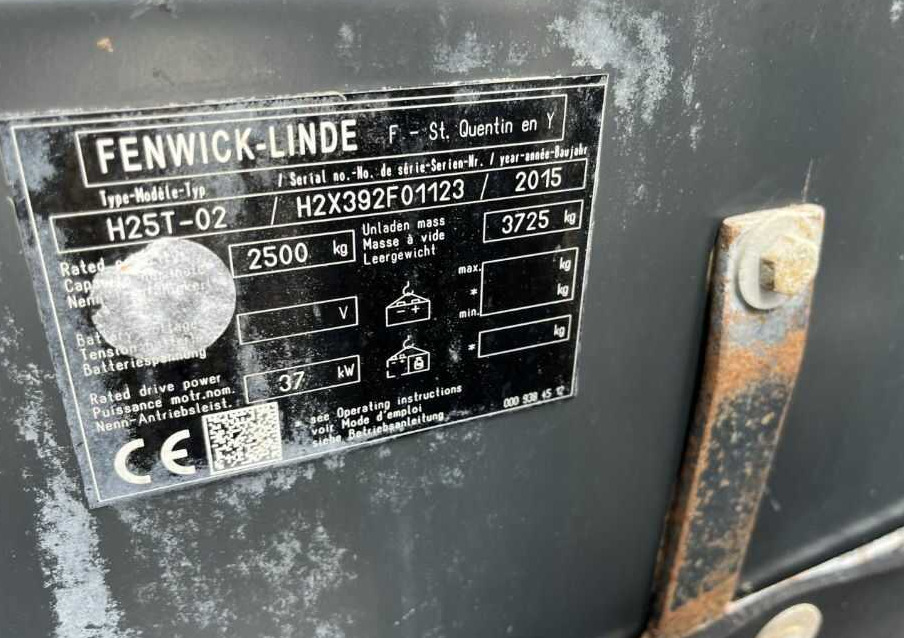 Linde H25T-02 - LPG 지게차 : 사진 4 Linde H25T-02 - LPG 지게차 : 사진 4