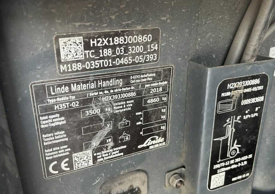 Linde H35T-02 - LPG 지게차 : 사진 4 Linde H35T-02 - LPG 지게차 : 사진 4