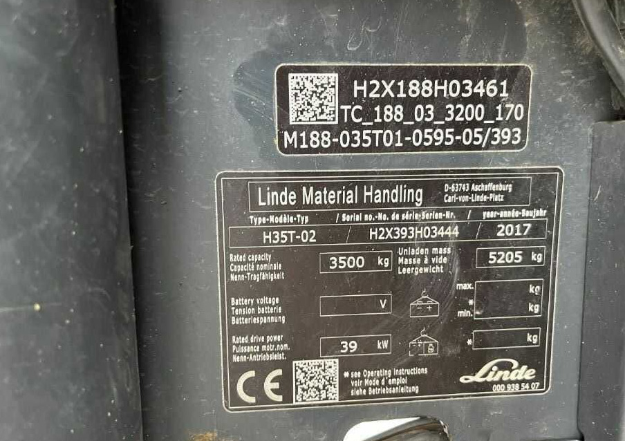 Linde H35T-02 - LPG 지게차 : 사진 4 Linde H35T-02 - LPG 지게차 : 사진 4