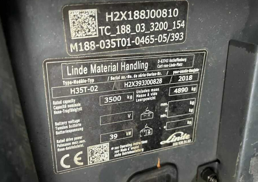 Linde H35T-02 - LPG 지게차 : 사진 5 Linde H35T-02 - LPG 지게차 : 사진 5