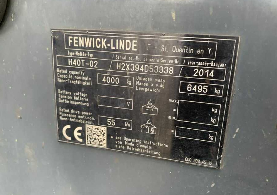 Linde H40T-02 - LPG 지게차 : 사진 4 Linde H40T-02 - LPG 지게차 : 사진 4