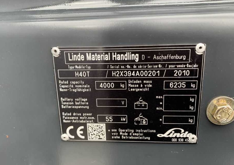 Linde H40T - LPG 지게차 : 사진 1 Linde H40T - LPG 지게차 : 사진 1