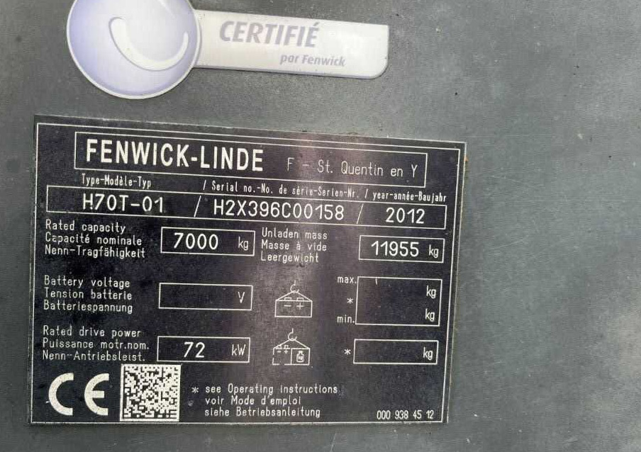Linde H70T-01 - LPG 지게차 : 사진 4 Linde H70T-01 - LPG 지게차 : 사진 4