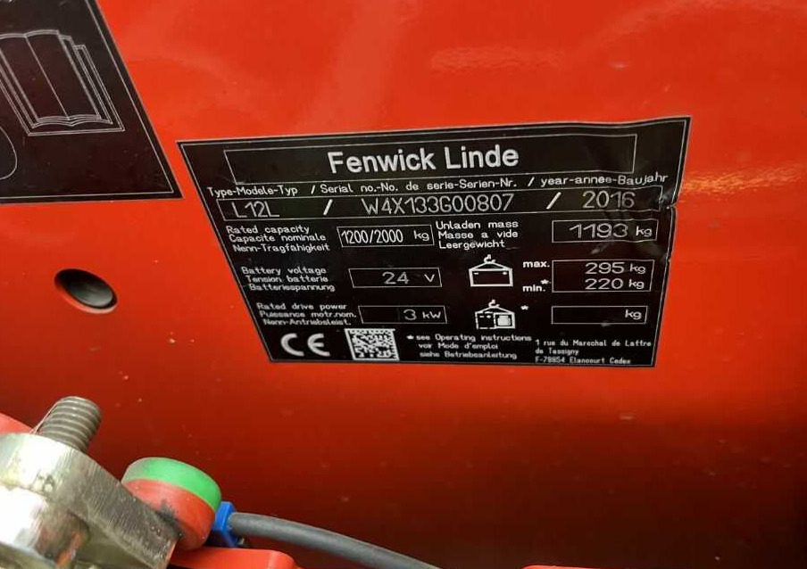 Linde L12L - 스태커 : 사진 4 Linde L12L - 스태커 : 사진 4