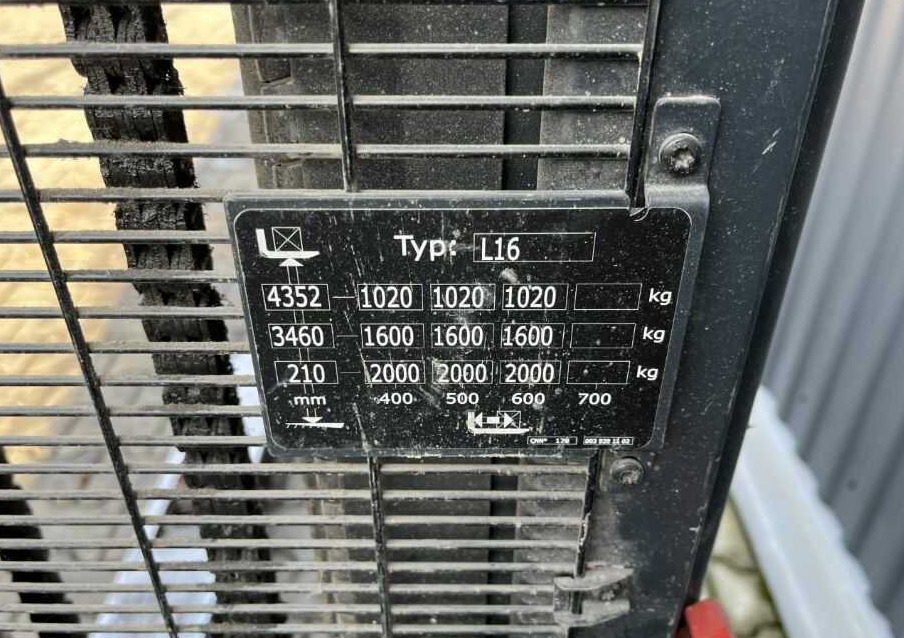 Linde L16 - 스태커 : 사진 5 Linde L16 - 스태커 : 사진 5