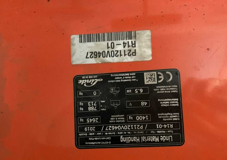 Linde R14-01 - 리치 트럭 : 사진 4 Linde R14-01 - 리치 트럭 : 사진 4