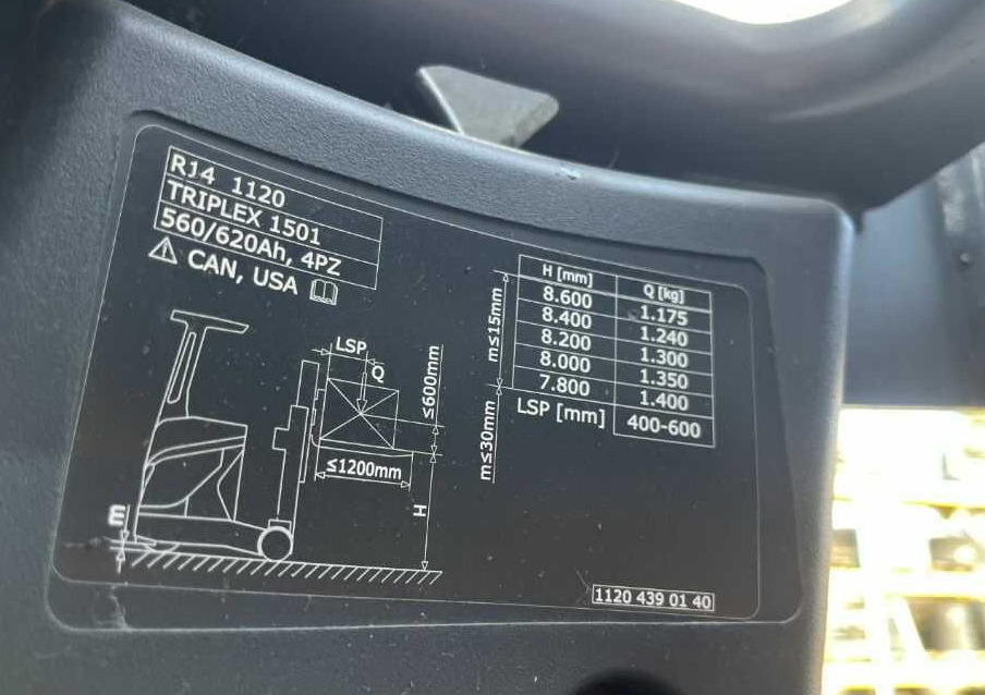Linde R14-01 - 리치 트럭 : 사진 5 Linde R14-01 - 리치 트럭 : 사진 5