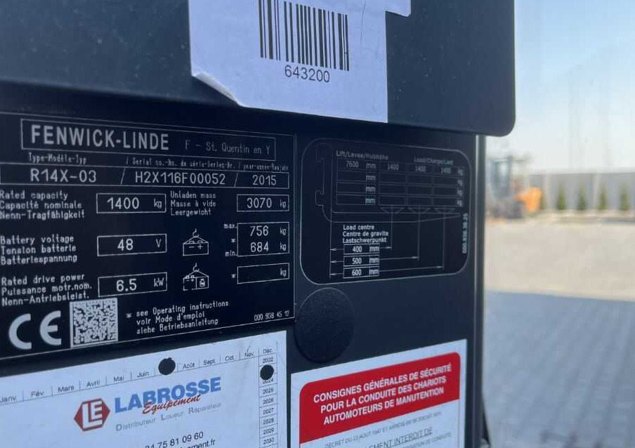 Linde R14X - 리치 트럭 : 사진 4 Linde R14X - 리치 트럭 : 사진 4