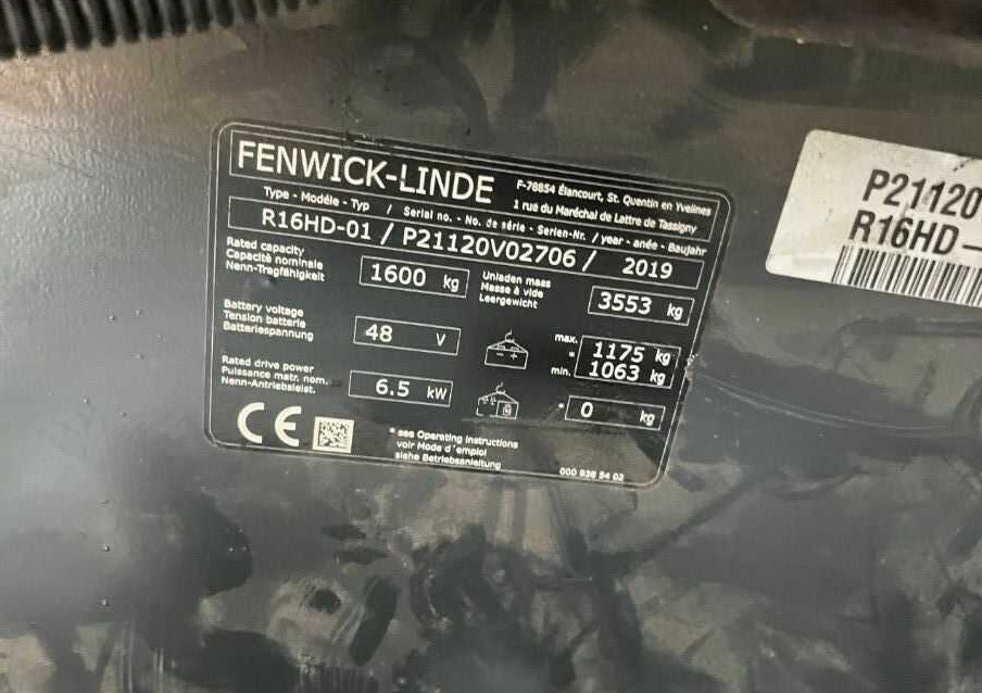 Linde R16HD-01 - 리치 트럭 : 사진 4 Linde R16HD-01 - 리치 트럭 : 사진 4