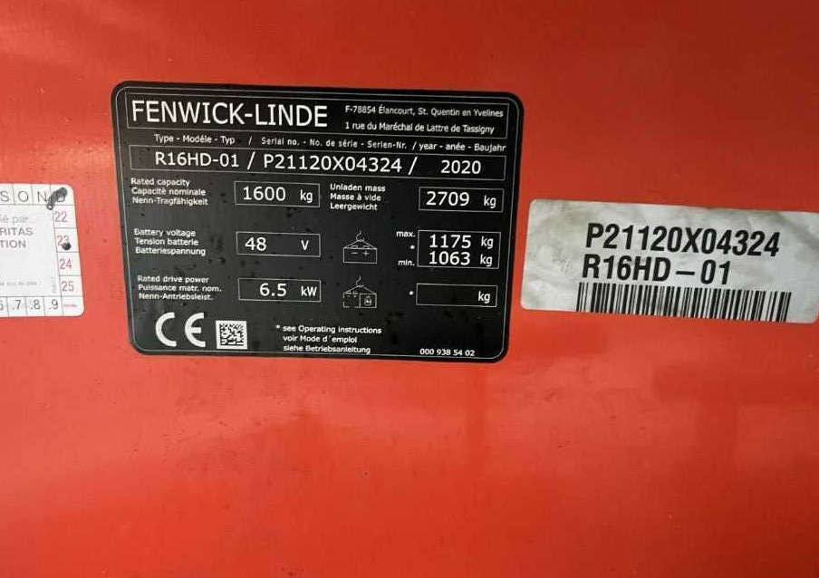 Linde R16HD-01 - 리치 트럭 : 사진 4 Linde R16HD-01 - 리치 트럭 : 사진 4