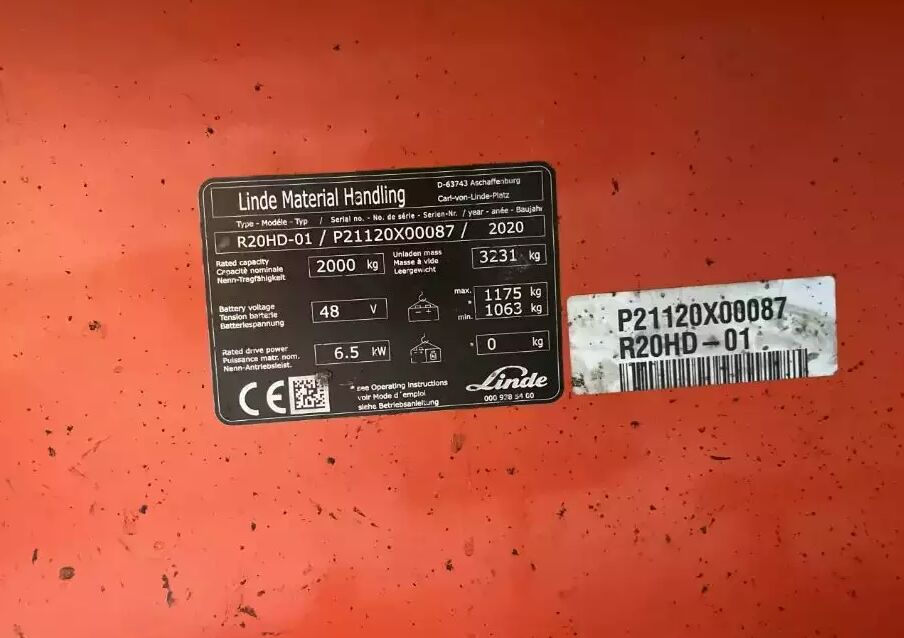 Linde R20HD-01 - 리치 트럭 : 사진 4 Linde R20HD-01 - 리치 트럭 : 사진 4
