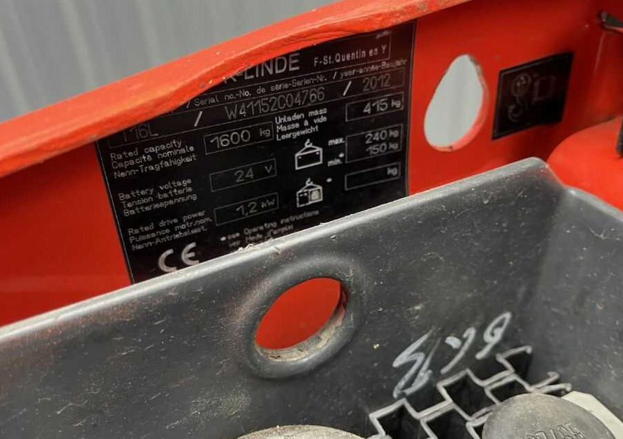 Linde T16L - 팔레트 트럭 : 사진 4 Linde T16L - 팔레트 트럭 : 사진 4