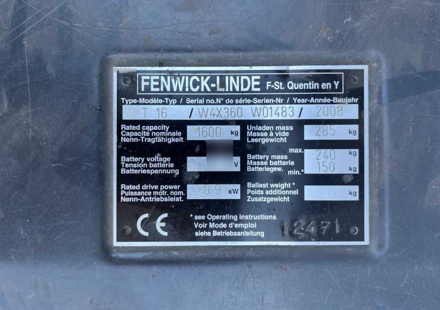 Linde T16 - 팔레트 트럭 : 사진 4 Linde T16 - 팔레트 트럭 : 사진 4