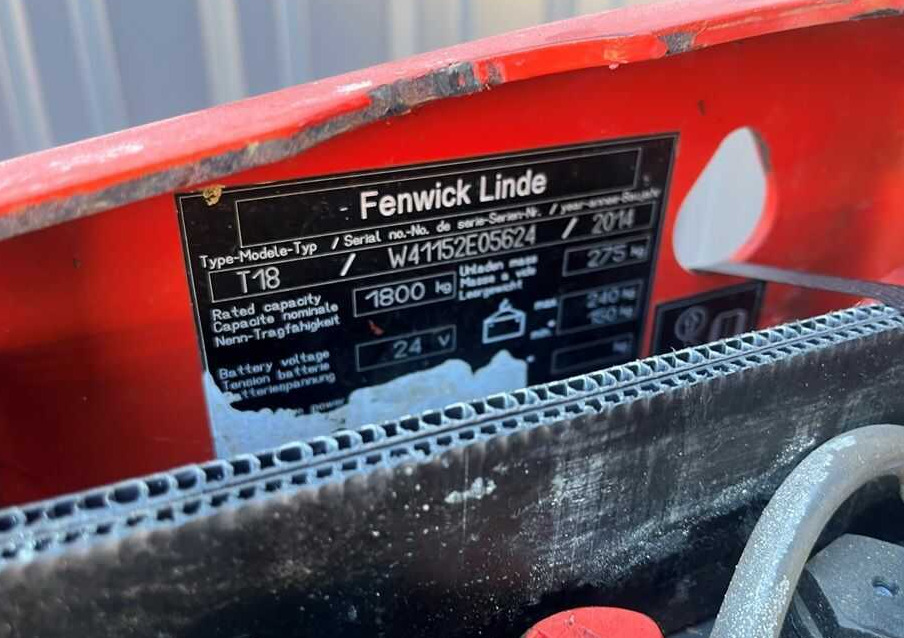 Linde T18 - 팔레트 트럭 : 사진 5 Linde T18 - 팔레트 트럭 : 사진 5